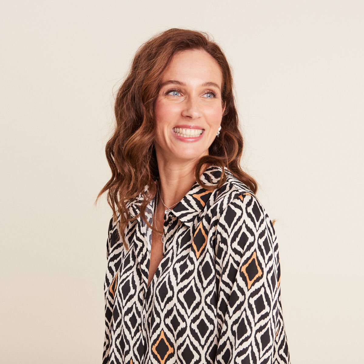 Chemise manches longues blanc femme