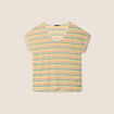 T-shirt manches courtes beige femme