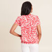 Blouse manches courtes rouge femme