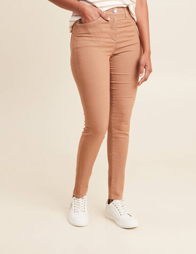Pantalon magique Le L&eacute;ger coupe ajust&eacute;e marron femme