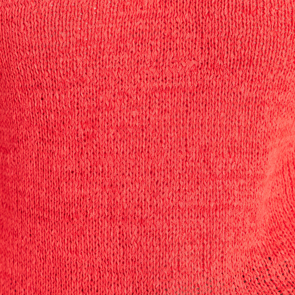 D&eacute;bardeur tricot sans manches rouge femme