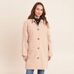 Trench doubl&eacute; satin&eacute; beige femme