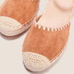 Espadrilles compens&eacute;es marron femme