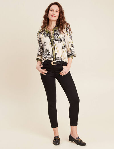 Chemise manches longues blanc femme