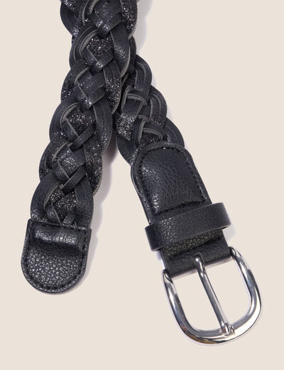 Ceinture large noir femme