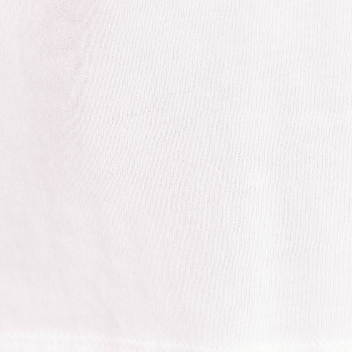 T-shirt col rond manches courtes blanc femme