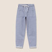 Jean coupe mom 7/8&egrave;me bleu femme