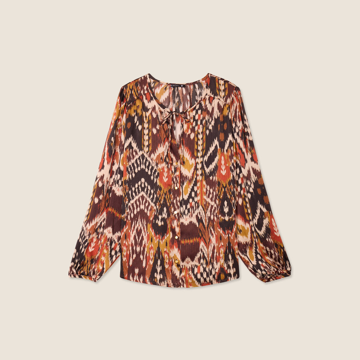 Blouse manches longues noir femme