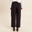 Pantalon droit 7/8&egrave;me taille haute noir femme