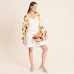 Kimono avec poches multicolore femme