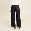 Jean large &agrave; pont denim brut femme