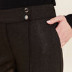 Pantalon large paillettes noir femme