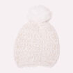 Lot bonnet et écharpe ecru femme