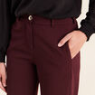 Pantalon bordeaux femme