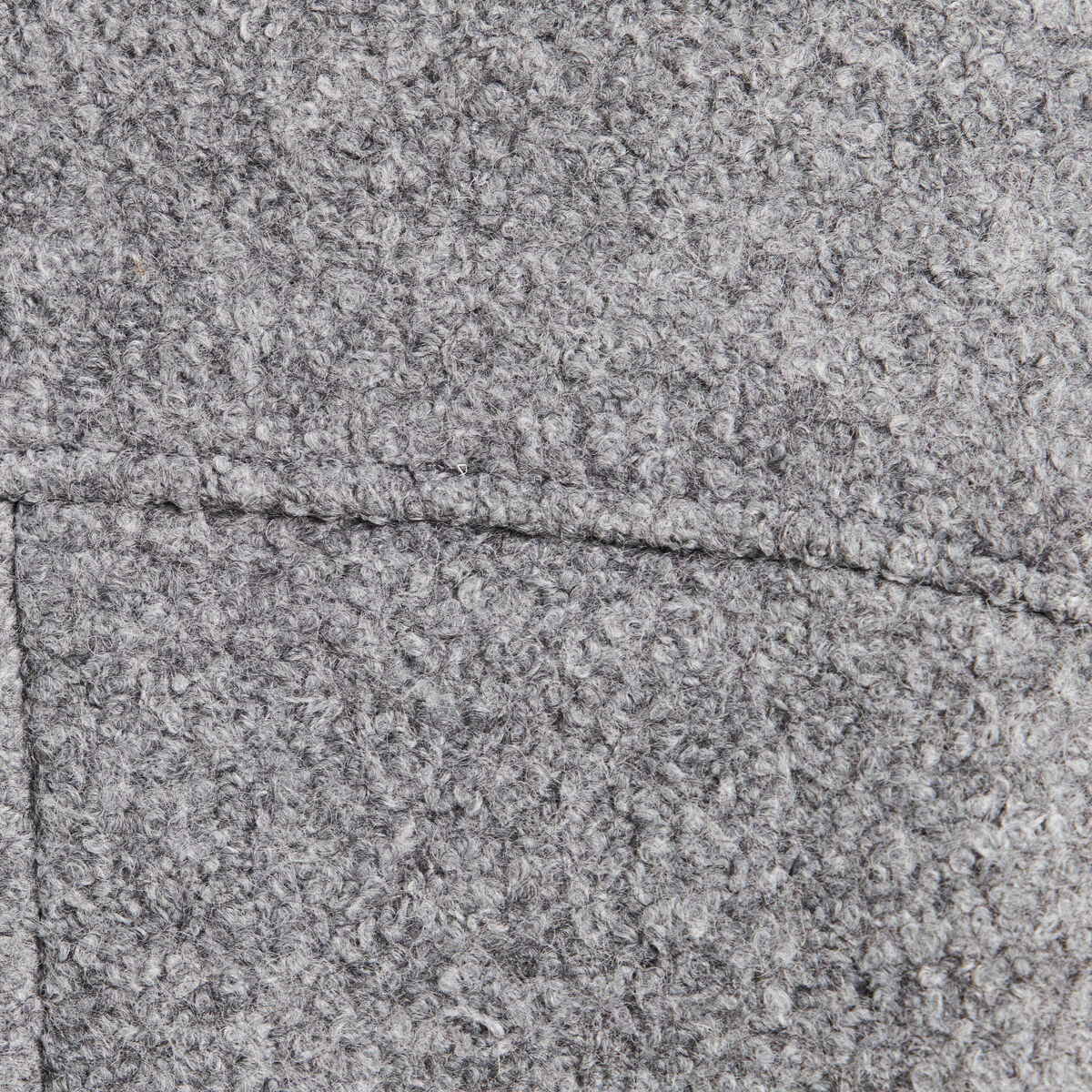 Manteau doubl&eacute; col montant gris clair femme