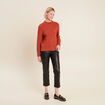 Pull manches longues sequins vieux rose femme