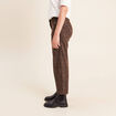 Pantalon magique Le L&eacute;ger coupe barrel marron cognac femme