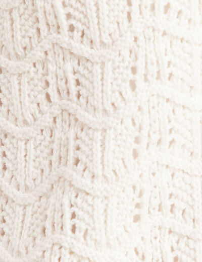 Gilet sans manches blanc femme