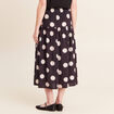 Jupon &agrave; pois noir femme