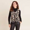 Gilet sans manches laine mouton beige femme