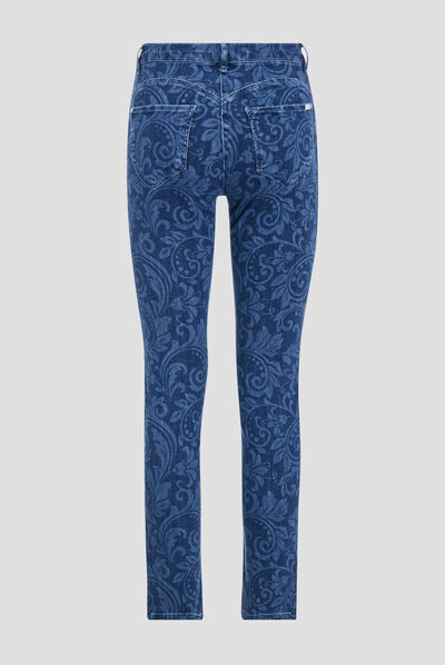 Jean ajusté denim stone femme