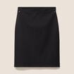Jupe ajust&eacute;e en maille longueur genou noir femme