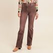 Jean magique L'Unique coupe bootcut marron clair femme