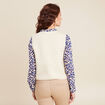 Gilet sans manches matelass&eacute; ecru femme