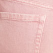 Jean coupe large 7/8&egrave;me taille haute rose femme