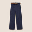 Jean cargo taille haute denim brut femme