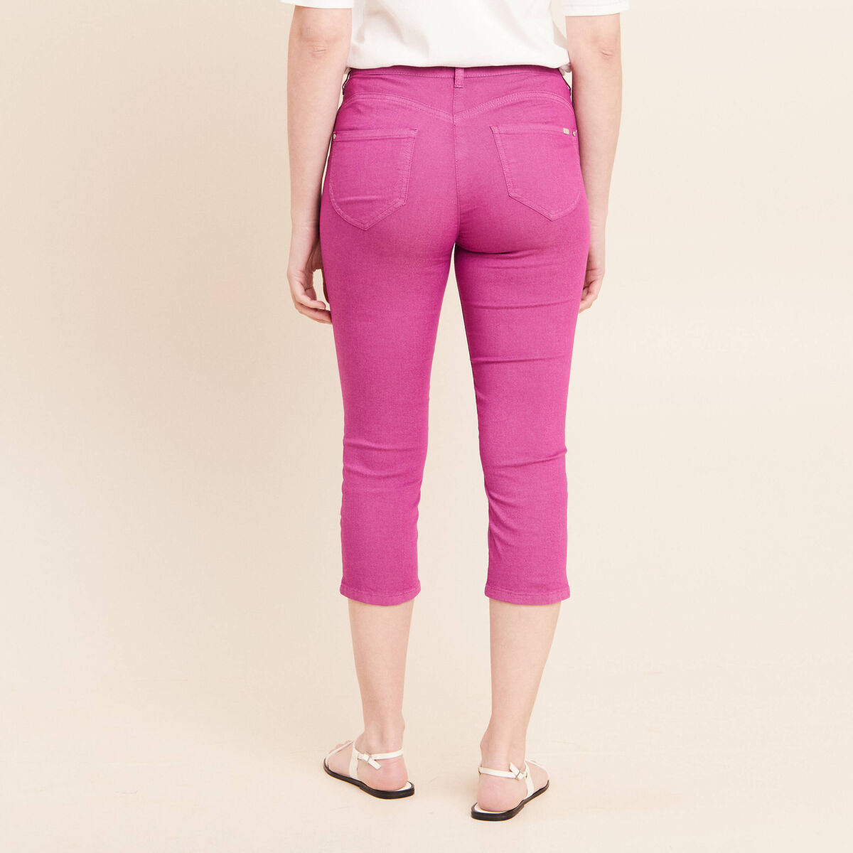 Pantacourt magique Le L&eacute;ger coupe droite violet femme