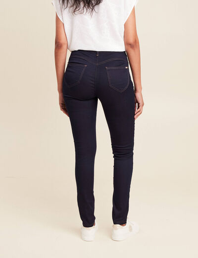Jeans léger taille standard long denim brut femme