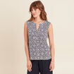 Débardeur sans manches bleu marine femme