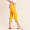 Pantacourt magique Le L&eacute;ger coupe droite jaune femme