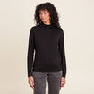 T-shirt thermo-douceur manches longues noir femme