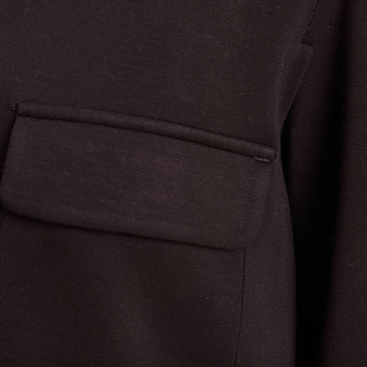 Veste bas resserr&eacute; manches longues noir femme