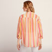 Chemise manches 3/4 multicolore femme