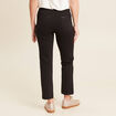 Pantalon droit noir femme
