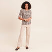 T-shirt en coton biologique marron femme