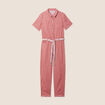 Combinaison pantalon réversible orange corail femme