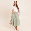 Jupe taille haute vert clair femme