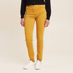 Jean magique L'Unique coupe ajust&eacute;e jaune femme