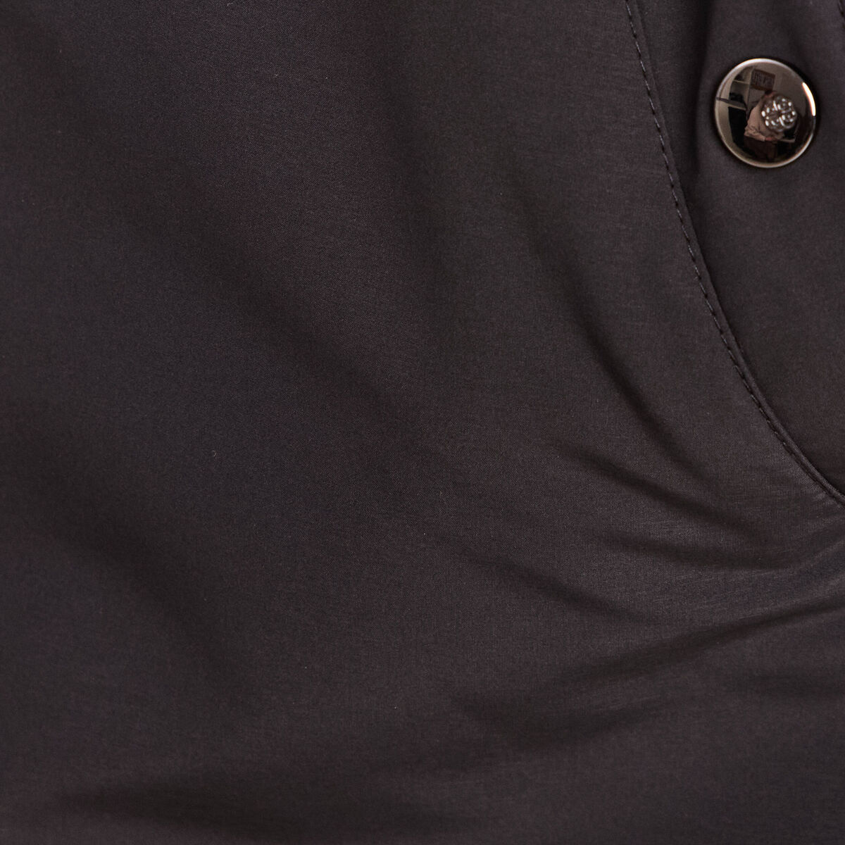 Parka d&eacute;perlante &agrave; capuche noir femme