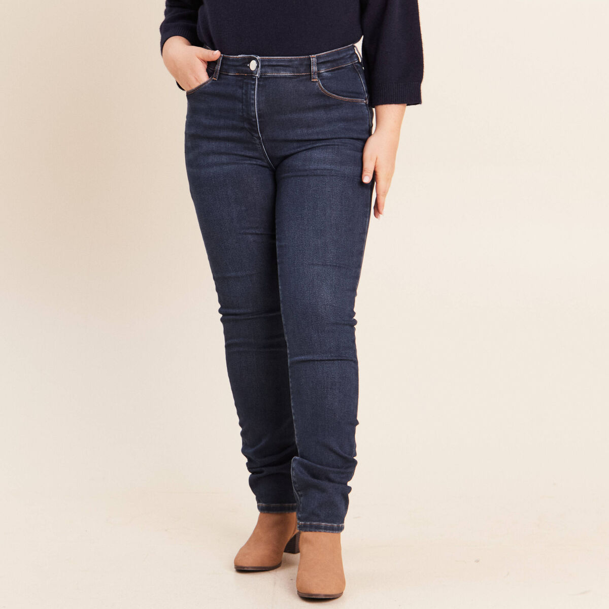 Jean magique Le Chaud denim brut femme
