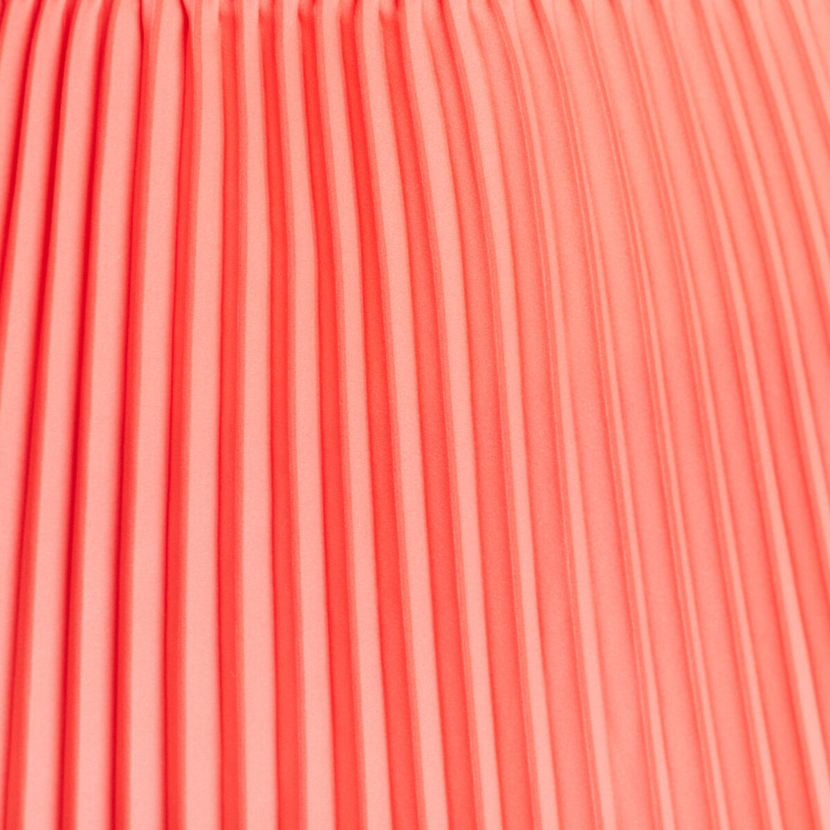 Jupe midi patineuse pliss&eacute;e rose vif femme