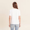 T-shirt manches courtes blanc femme