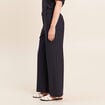Pantalon large 7/8&egrave;me bleu femme