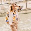 Gilet sans manches couleur or femme