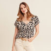 T-shirt manches courtes noir femme