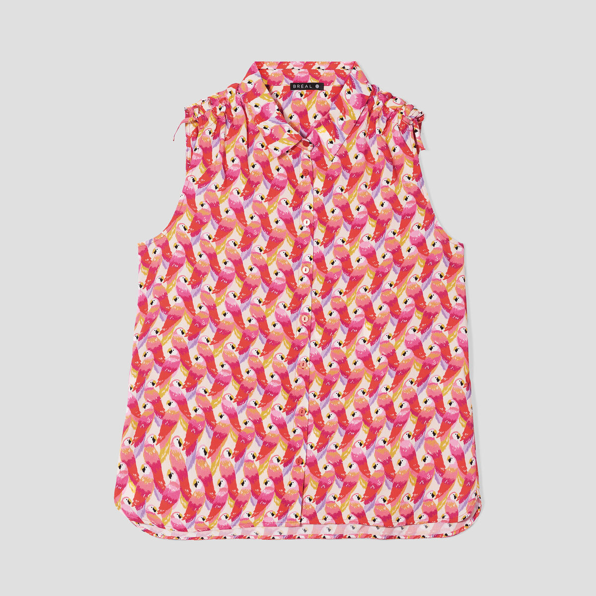 Chemise sans manches rose femme